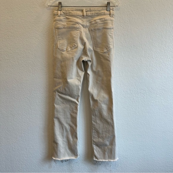 Zara Flare Cut Beige Jeans Size 4 - Picture 4 of 6